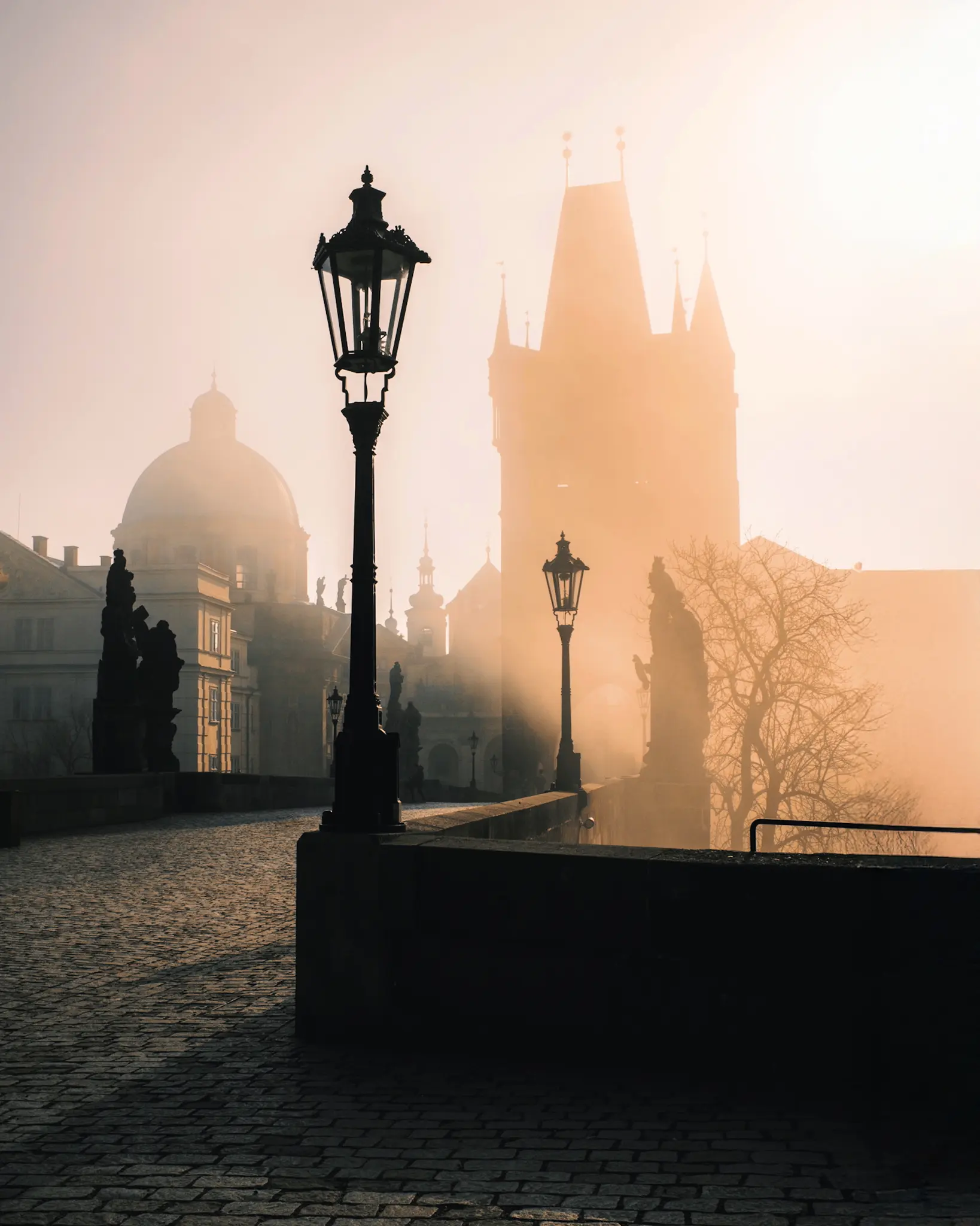 Charles Bridge golden hour